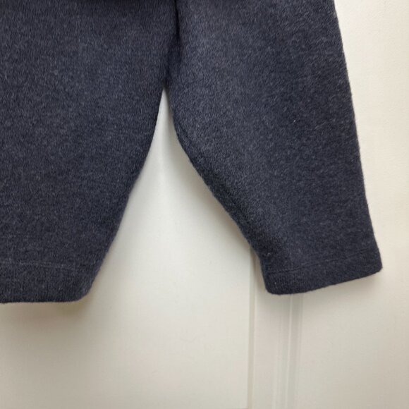 Vintage 90s Banana Republic Dark Blue Thick Merino Wool Sweater Women's Size XL - Picture 12 of 13